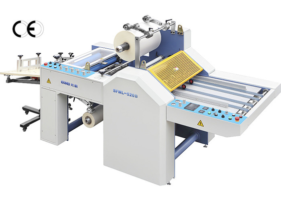 Chiny Drukowanie kart Półautomatyczna maszyna do laminowania Podawanie ręczne Folia BOPP dostawca