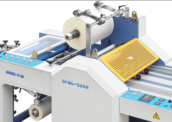 Chiny Dwustronna folia BOPP Półautomatyczny laminator Sterowanie PLC Ręczne podawanie papieru dostawca