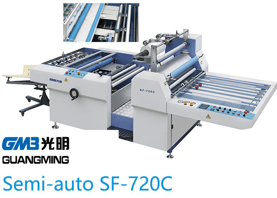 Chiny Wytrzymała półautomatyczna maszyna do laminowania z regulatorem nakładania się papieru dostawca