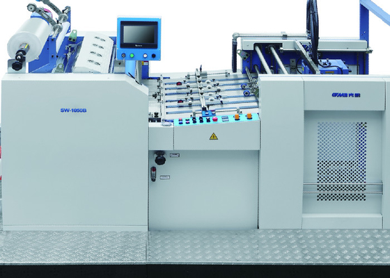 Chiny W pełni automatyczna maszyna do laminowania folii termicznej Dwie twarze 6500 * 2200 * 1900 MM dostawca